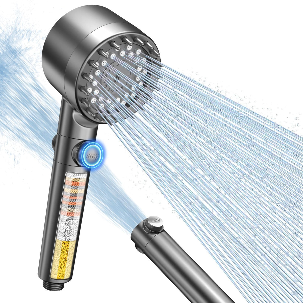 Melbioria AquaClara™ · Alcachofa de Ducha Filtrante